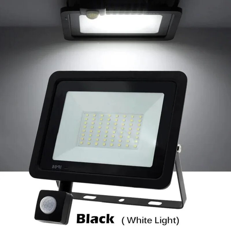 Outdoor Lighting With Outlet - PIR Hareket Sensörü LED Projektörler 220
