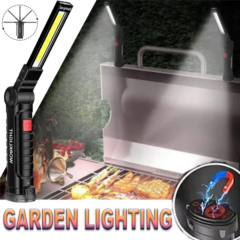 Outdoor Lighting B&Q - Taşınabilir LED El Feneri Manyetik Kanca