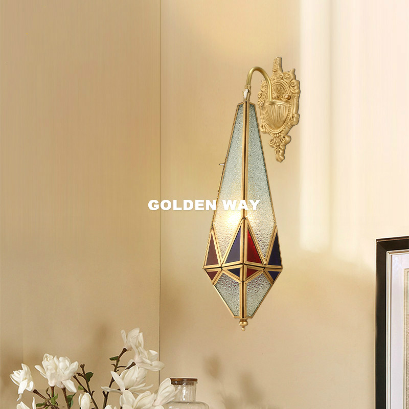 Outdoor Lighting Brass - Avrupa Pirinç Duvar Lambası Açık/Kapalı LED