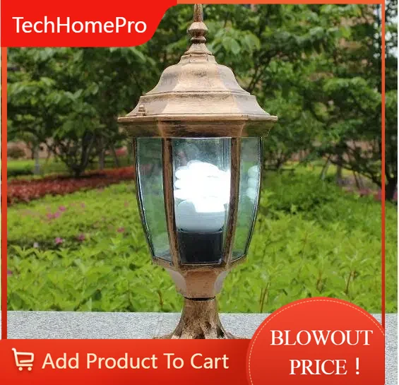 Outdoor Lighting Brass - TechHP Antik Pirinç Peyzaj Vintage Klasik