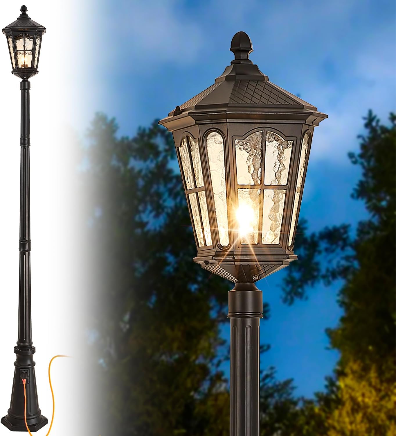 Outdoor Yard Lighting Fixtures - Su geçirmez dış mekan direk lambası,