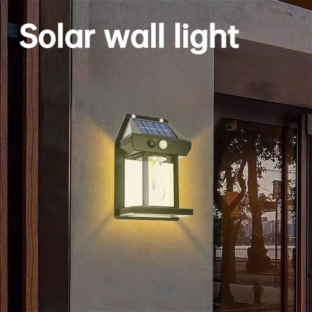 Outdoor Yard Lighting Fixtures - 1 adet güneş LED duvar lambası