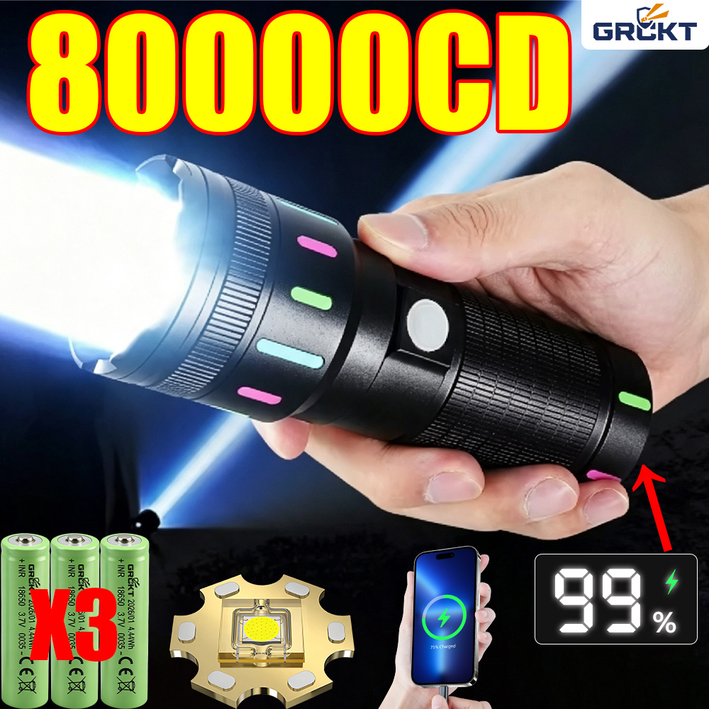 Outdoor Lighting Usa - 80000CD En Güçlü LED El Feneri