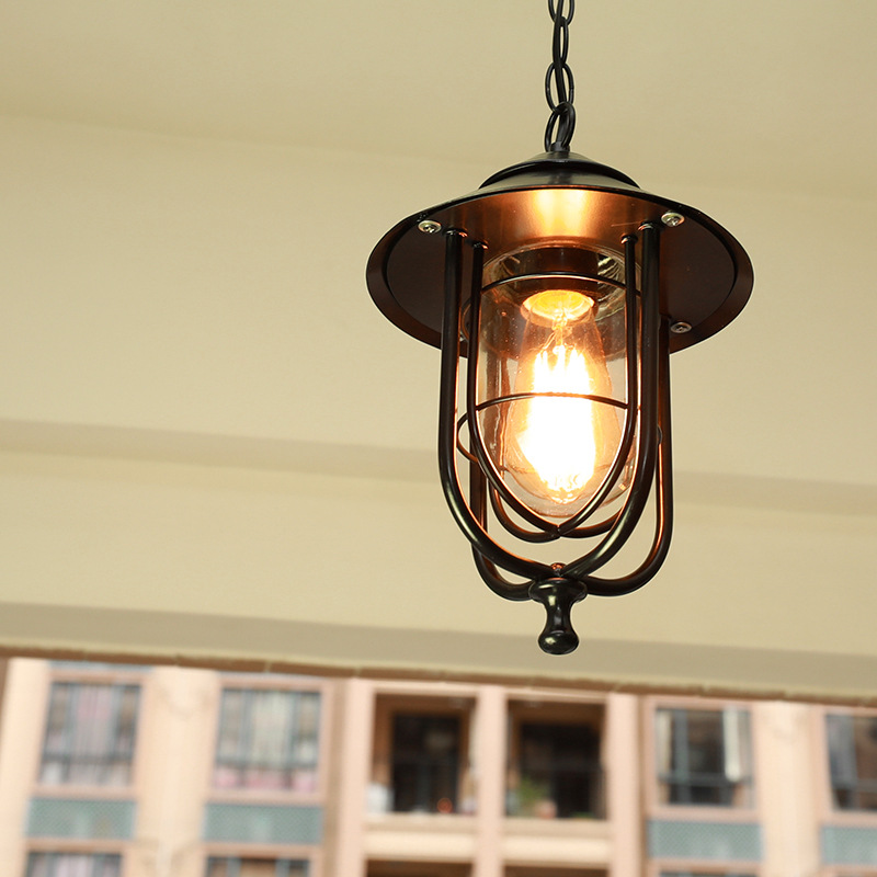 Outdoor Lighting Led Fixtures - Açık avizeler Vintage Loft kolye işık