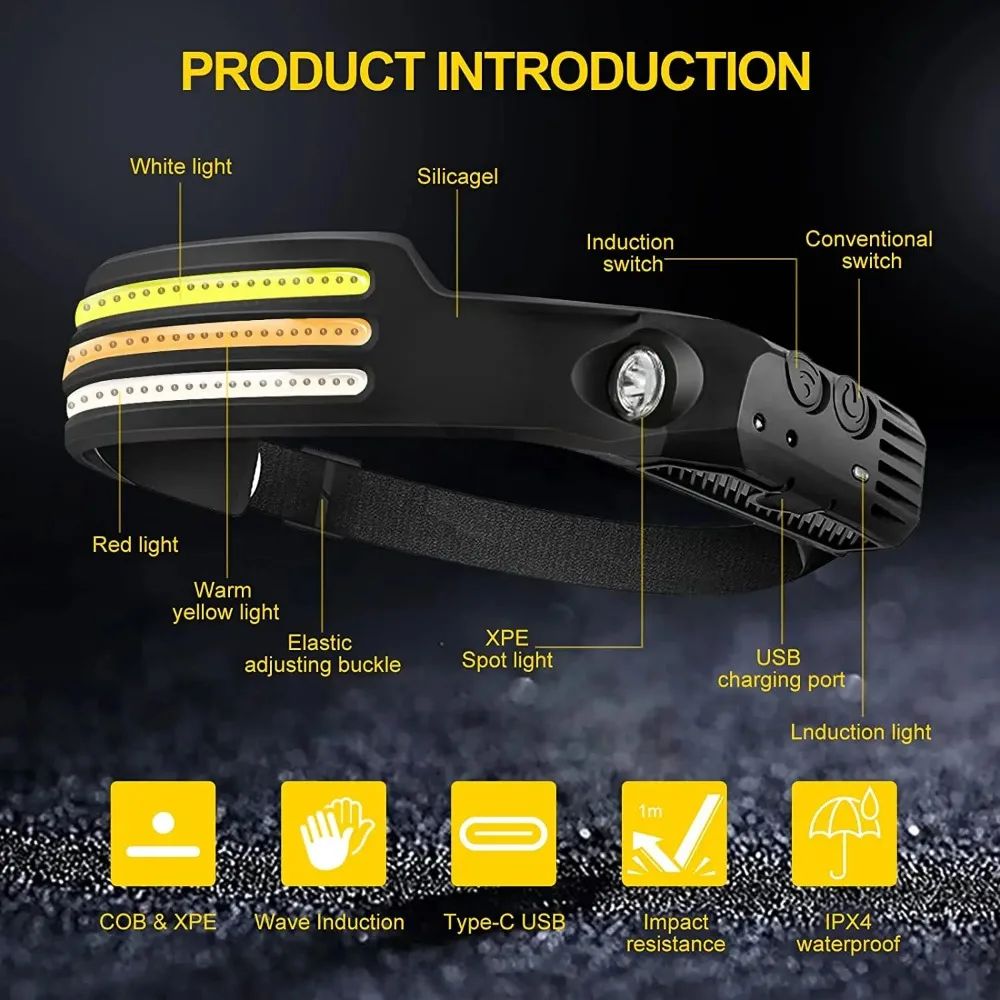 Şarj edilebilir COB LED Indüks - Outdoor Lighting Sensor incelemesi ve fiyatı