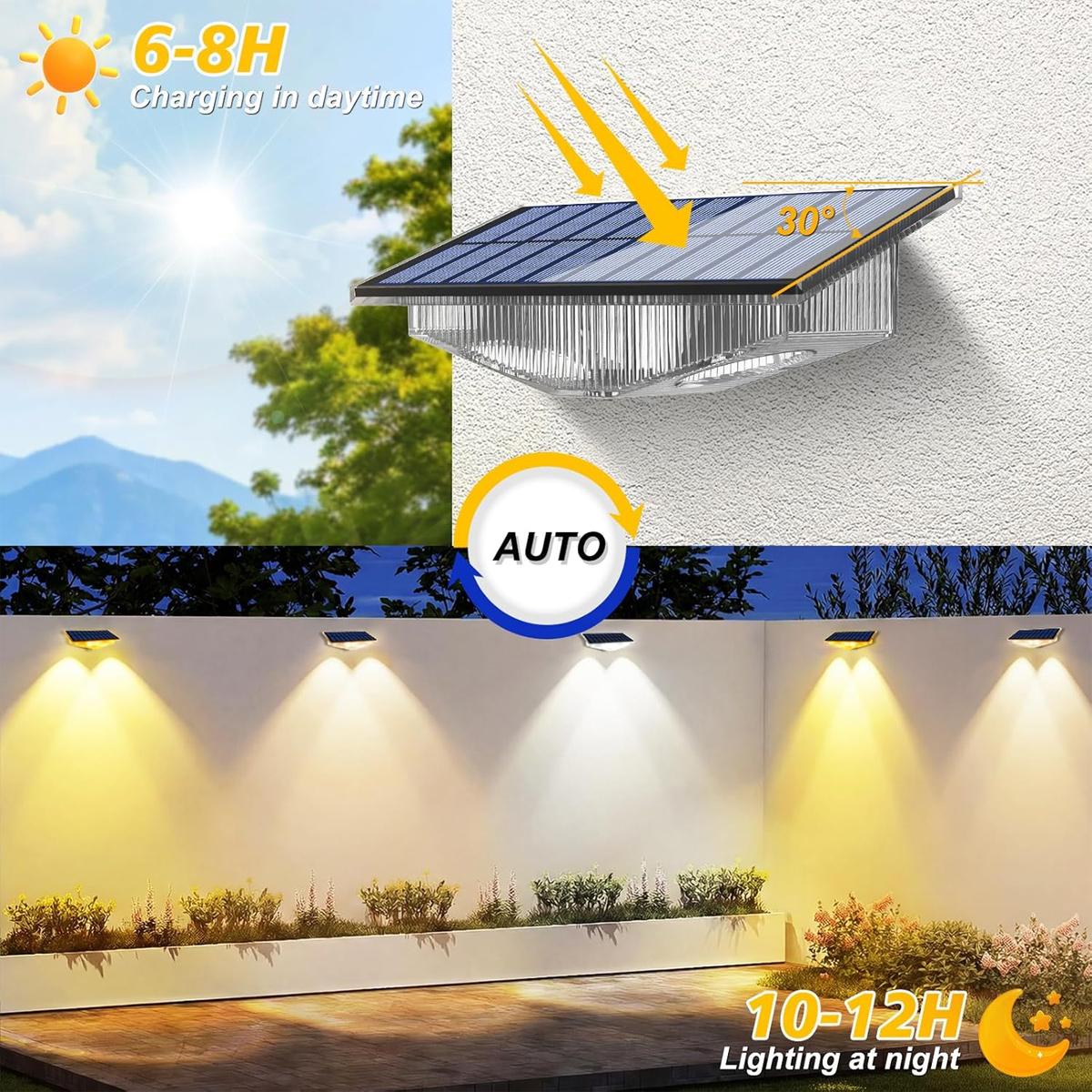 4 Adet Güneş Enerjili Çit Lamb - Outdoor Yard Lighting Fixtures incelemesi ve fiyatı