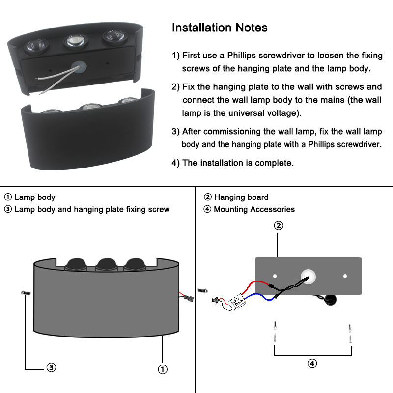 2W 4W 6W 8W 10W 12W LED Duvar  - Outdoor Lighting With Outlet incelemesi ve fiyatı