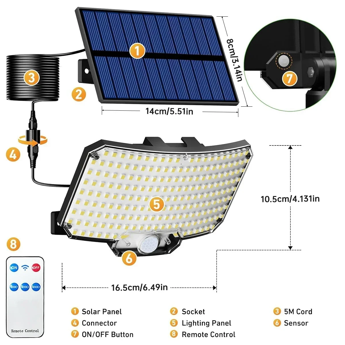 234LED Güneş Enerjili Dış Meka - Outdoor Lighting Sensor incelemesi ve fiyatı
