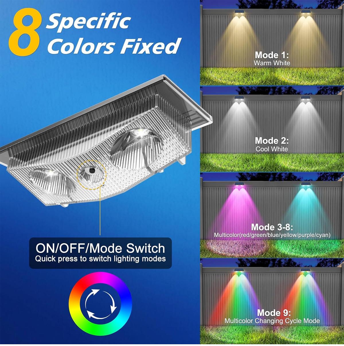 4 Adet Güneş Enerjili Çit Lamb - Outdoor Yard Lighting Fixtures incelemesi ve fiyatı