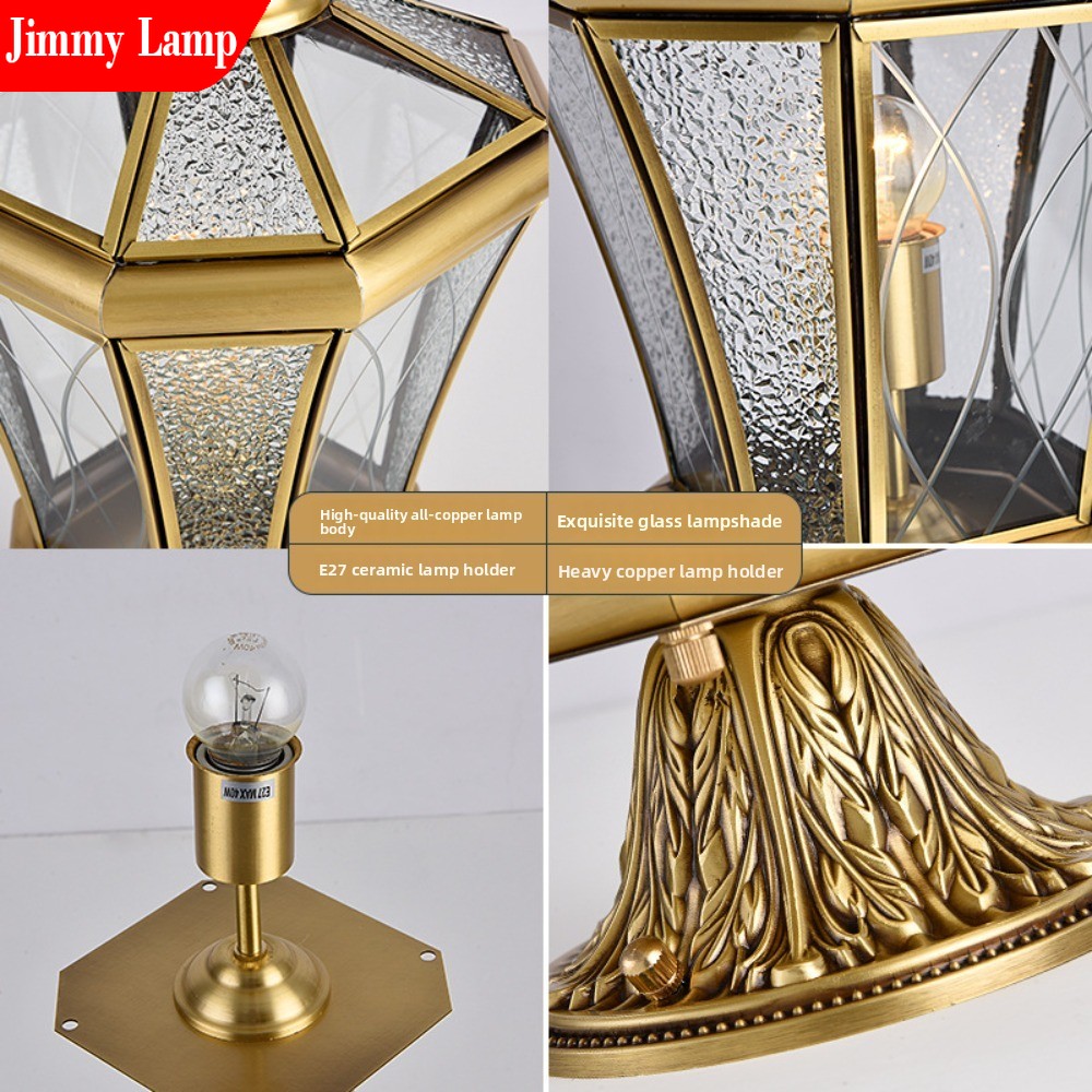 Avrupa Tarzı Açık Su Geçirmez  - Outdoor Lighting Brass incelemesi ve fiyatı