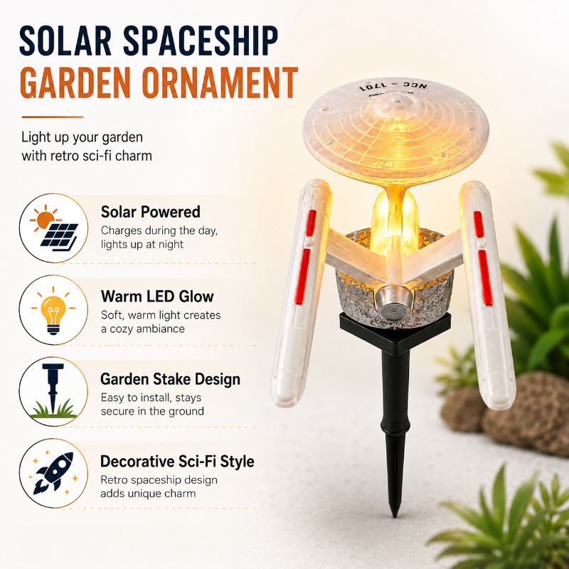 Star Trek USS Enterprise Solar - Outdoor Lighting Led Fixtures incelemesi ve fiyatı