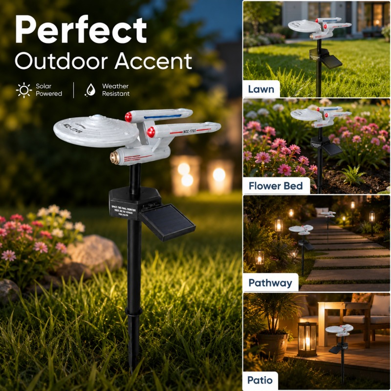 Star Trek USS Enterprise Solar - Outdoor Lighting Led Fixtures incelemesi ve fiyatı
