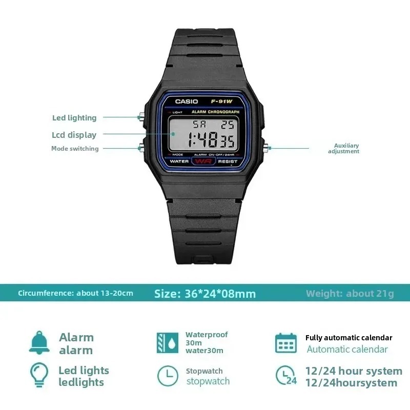 Casio F-91W-1 Moda Retro Küçük - Outdoor Lighting For Steps incelemesi ve fiyatı