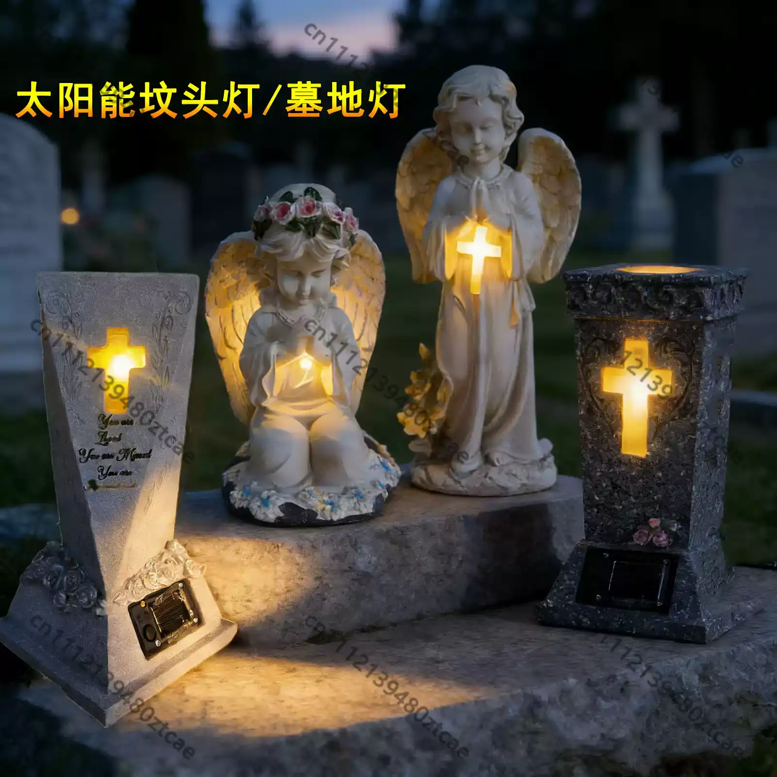 Güneş Enerjili Haç Melek Heyke - Outdoor Lighting Brass incelemesi ve fiyatı